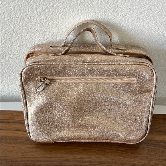 Tender Love + Carry Gold Cosmetic Bag with Shimmer Finish - Picture 5 of 7